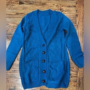 Small blue cardigan